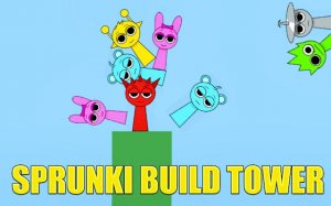 Sprunki Build Tower Online Physics Puzzle Game - Stacking Puzzle