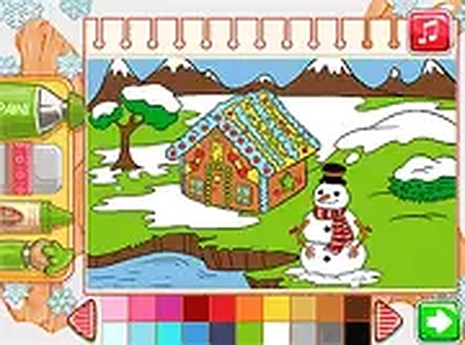 Color Me Christmas Online Coloring Game