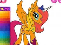 Cute Pony Coloring Book Online Game